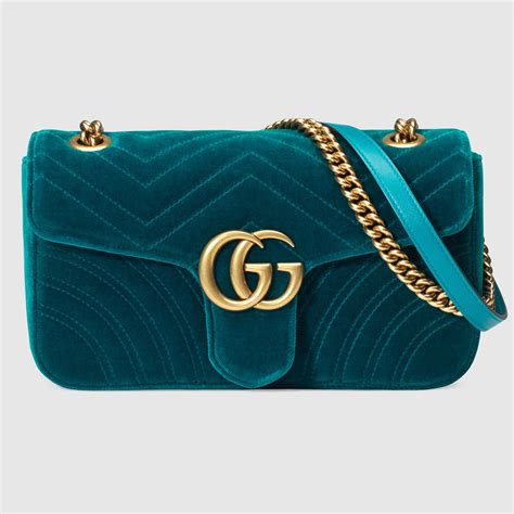 gucci marmont teal velvet|gucci marmont belt black women.